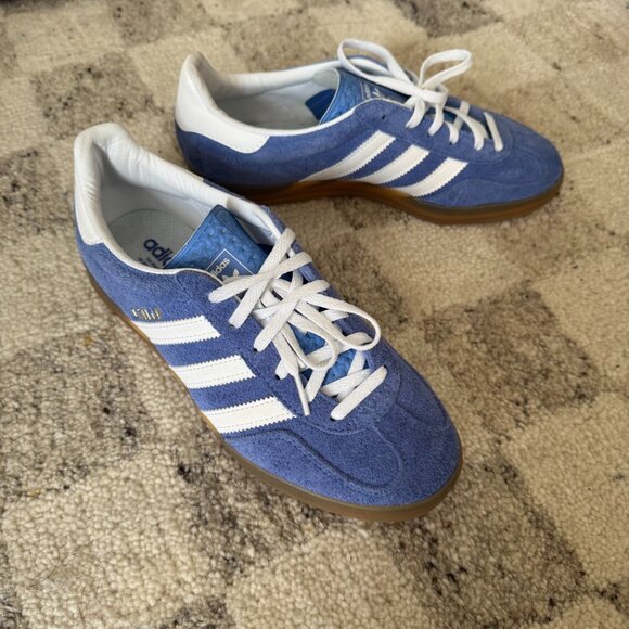 Adidas Gazelle Indoor Shoes Blue Fuzion - Size 8 - Picture 4 of 4